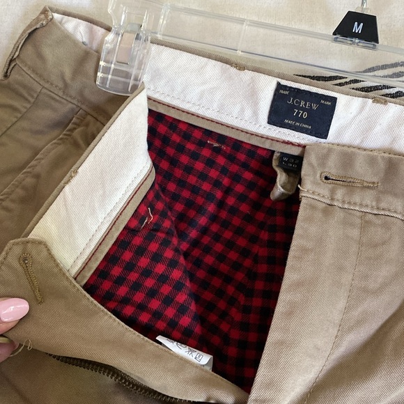 J. Crew 770 Men’s Tan Chinos Fleece Lined - Picture 6 of 6